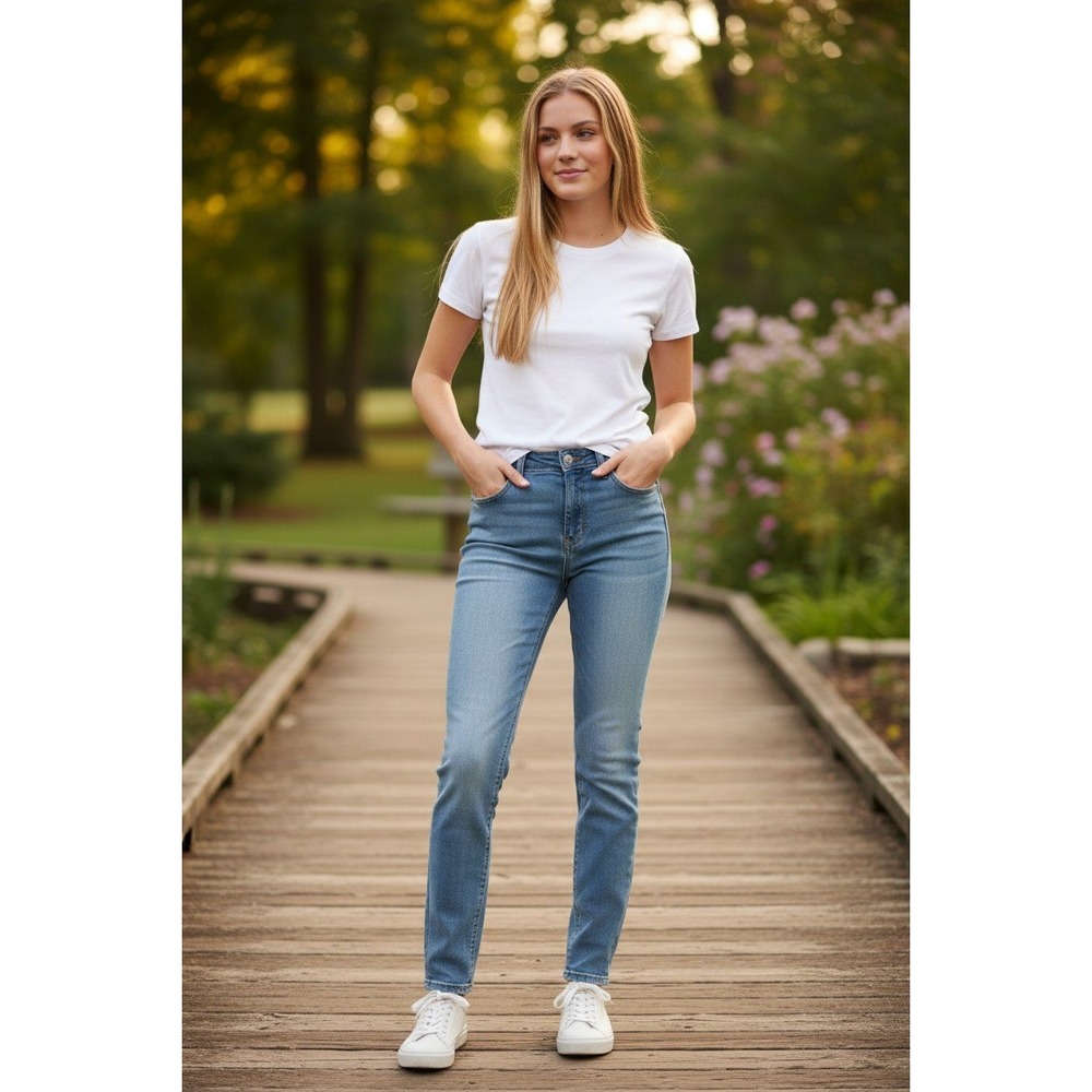 EUC Hollister Curvy High Rise Super Skinny Light Wash Jeans 0S W25S Soft Stretch